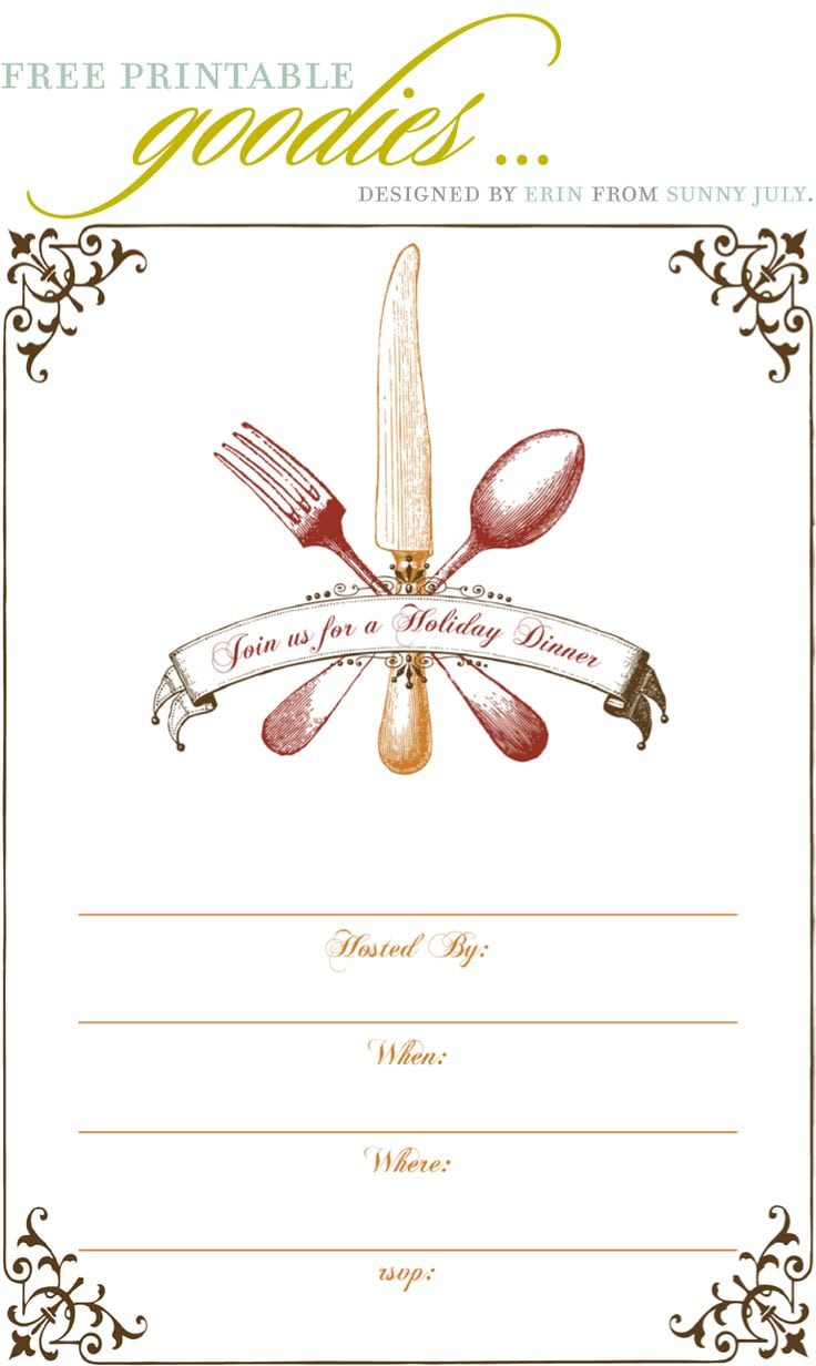 Doc  7361063  Dinner Party Invitation Templates Free â 17 Best